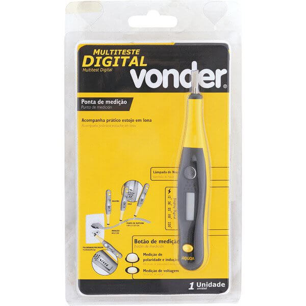 Chave Teste Digital de Voltagem Vonder